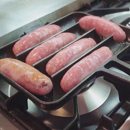 UPAN The Cast Iron Sausage Fry Pan